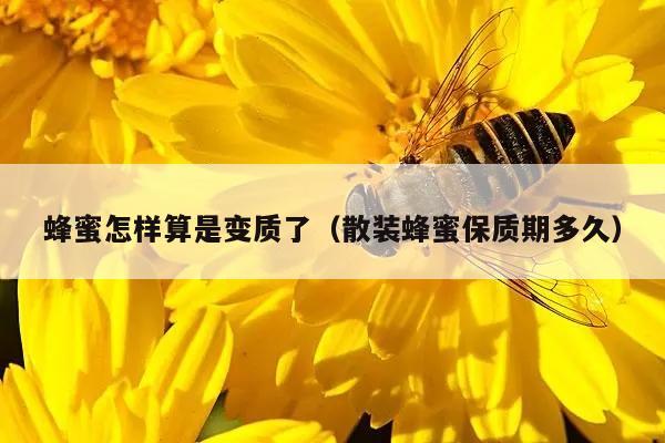 蜂蜜怎样算是变质了（散装蜂蜜保质期多久）