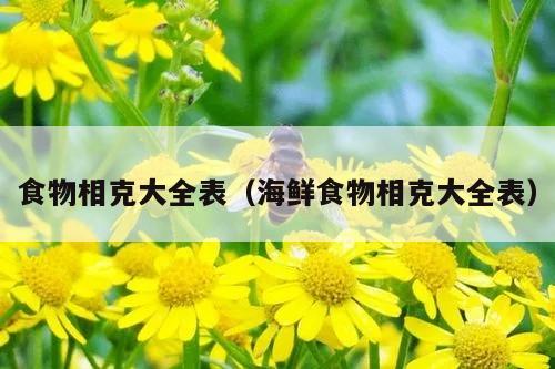 食物相克大全表（海鲜食物相克大全表）